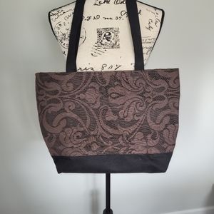 Excess baggage brown canvas bag/purse
